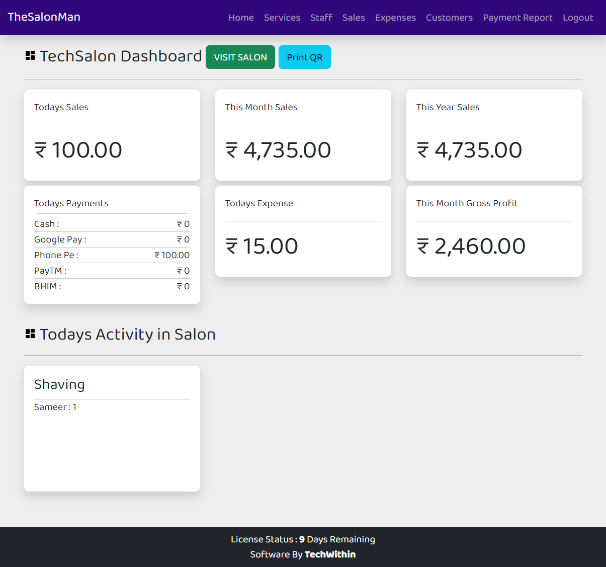 Admin Dashboard