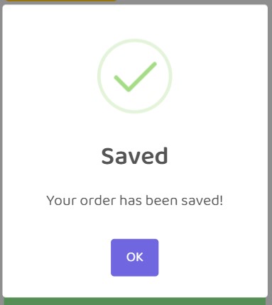 Order Saved